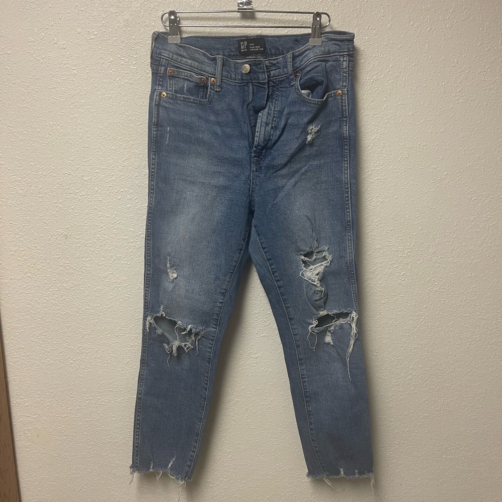 GAP High Rise Vintage Slim Blue Denim